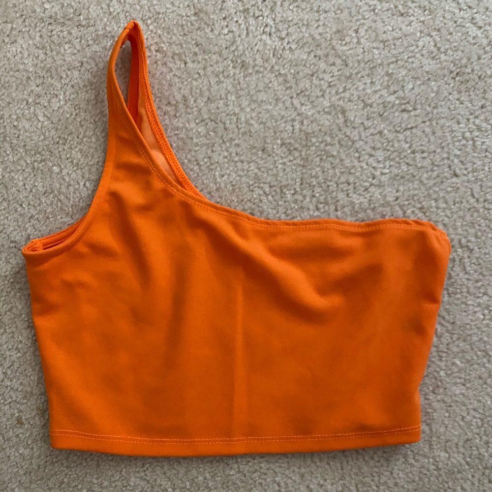 Orange crop top